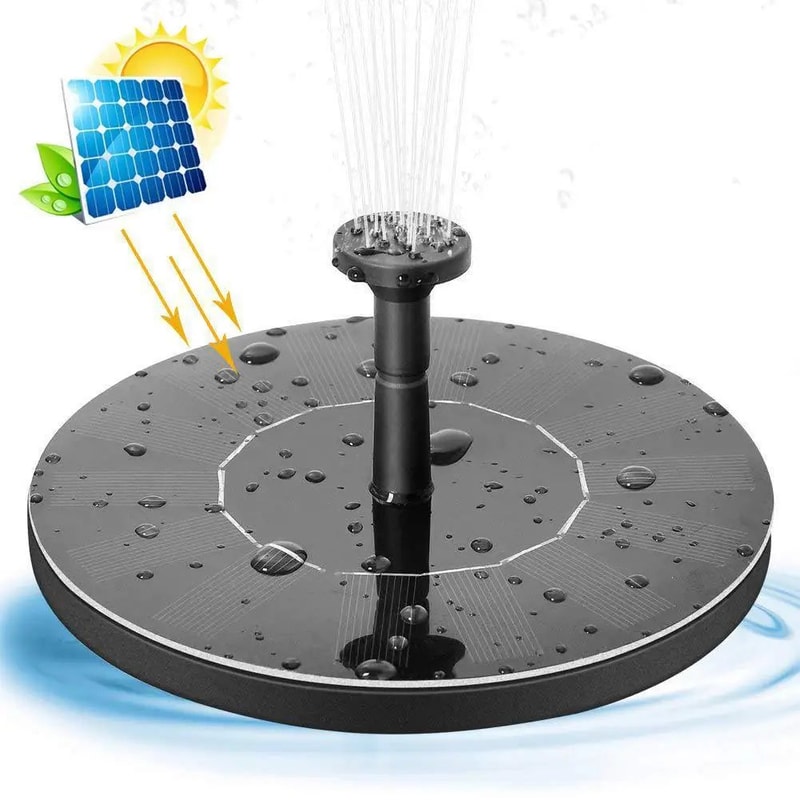 Solar Powered Mini Water Fountain For Garden 7