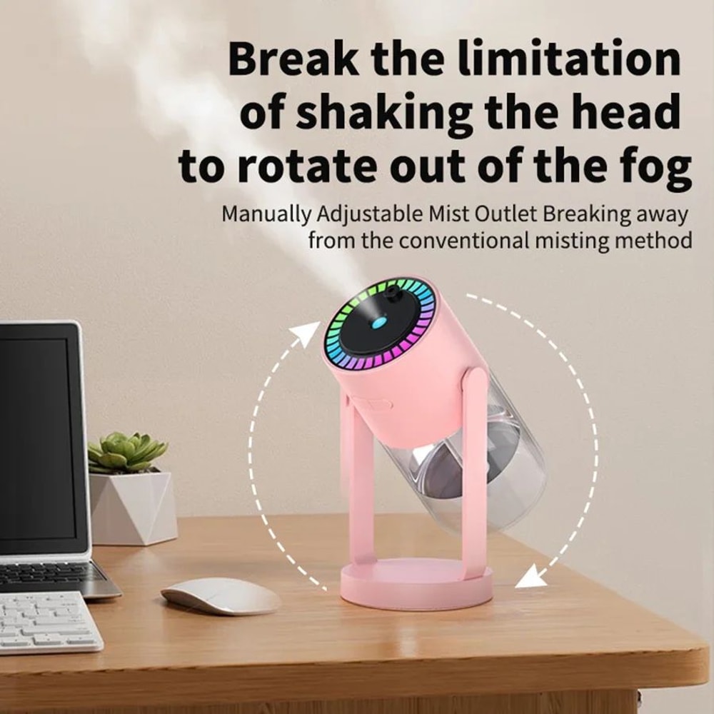 280ml Cool Mist Air Humidifier With Projector Light 2