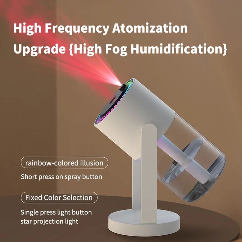 280ml Cool Mist Air Humidifier With Projector Light 4