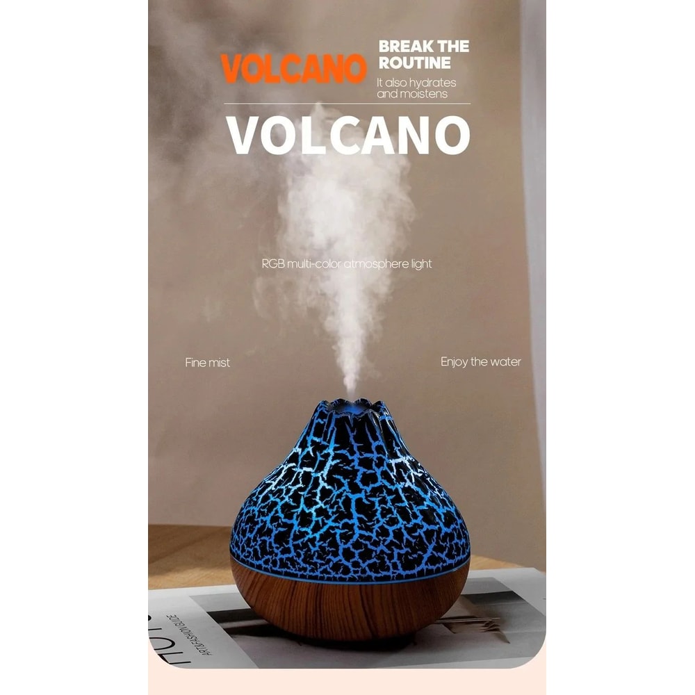 USB Desktop Air Humidifier With 7 Color Night Light 300ml 6