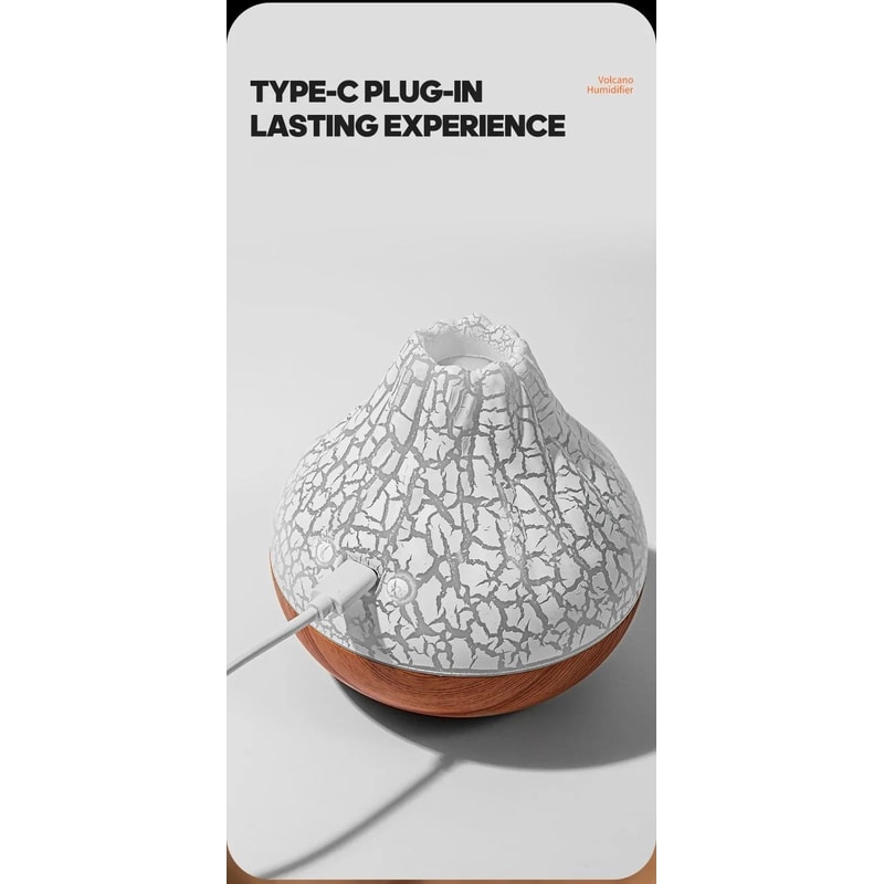 USB Desktop Air Humidifier With 7 Color Night Light 300ml 7