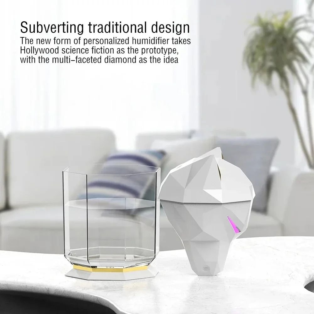 600ml USB Air Humidifier With LED Light Diffuser 3
