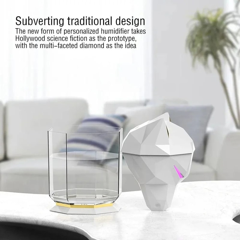 600ml USB Air Humidifier With LED Light Diffuser 3