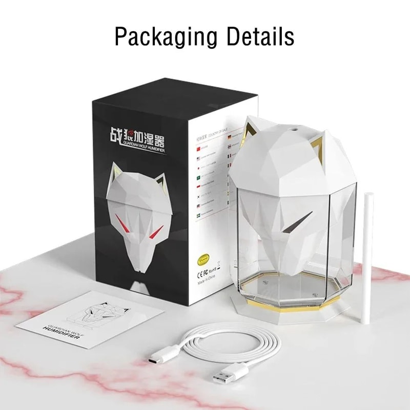 600ml USB Air Humidifier With LED Light Diffuser 5