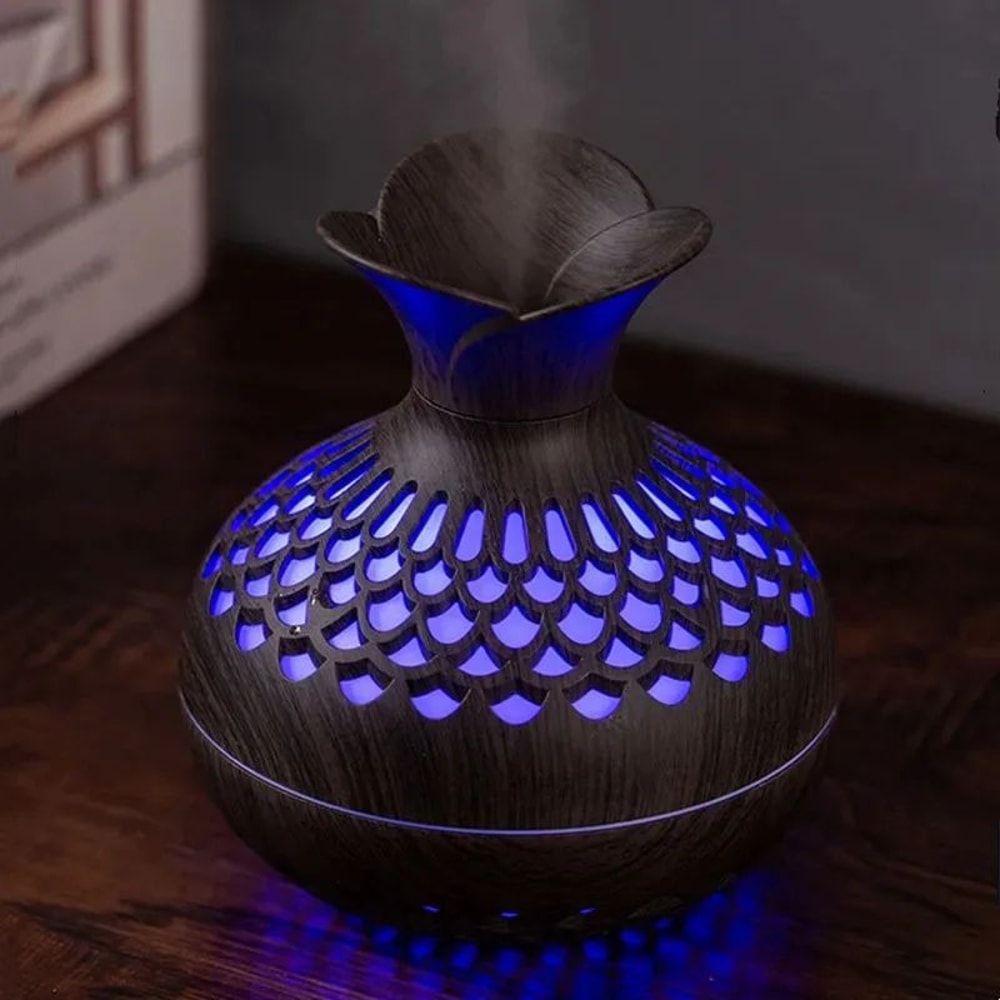Wood Grain USB Aroma Humidifier 300ml 5