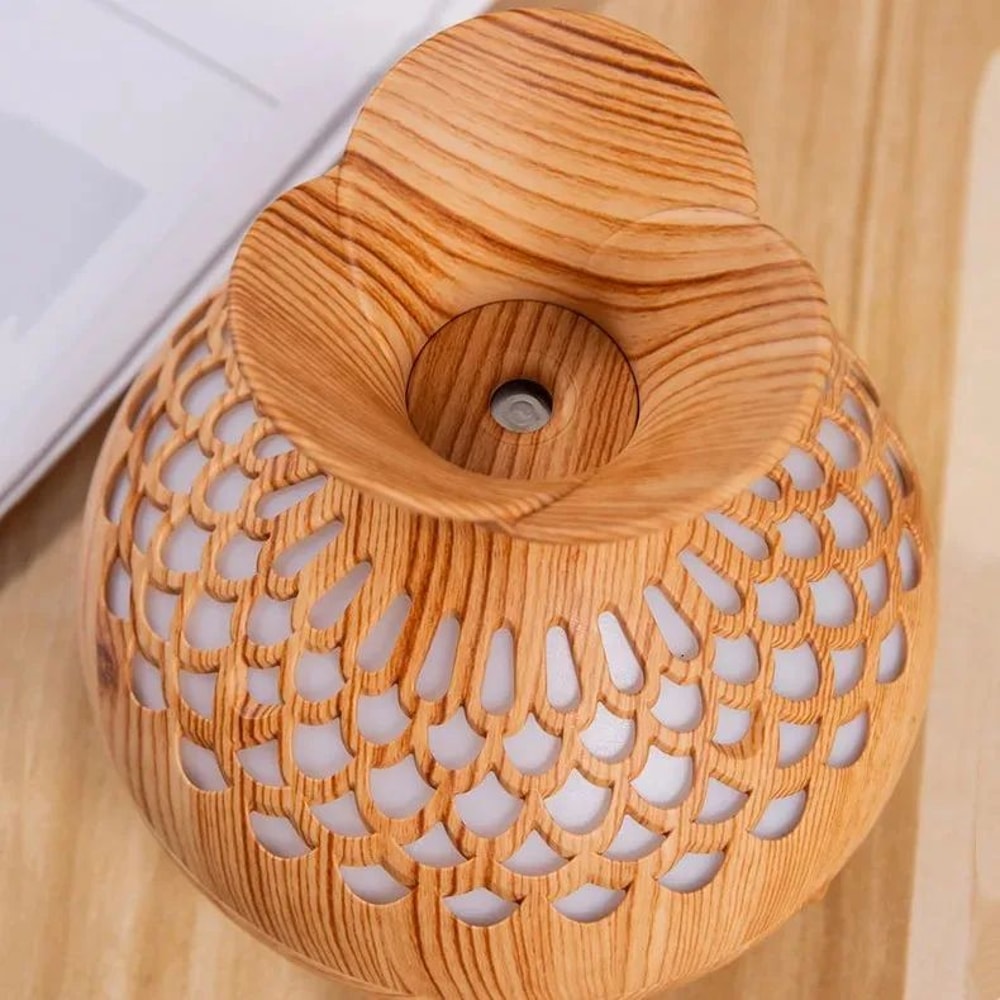 Wood Grain USB Aroma Humidifier 300ml 7