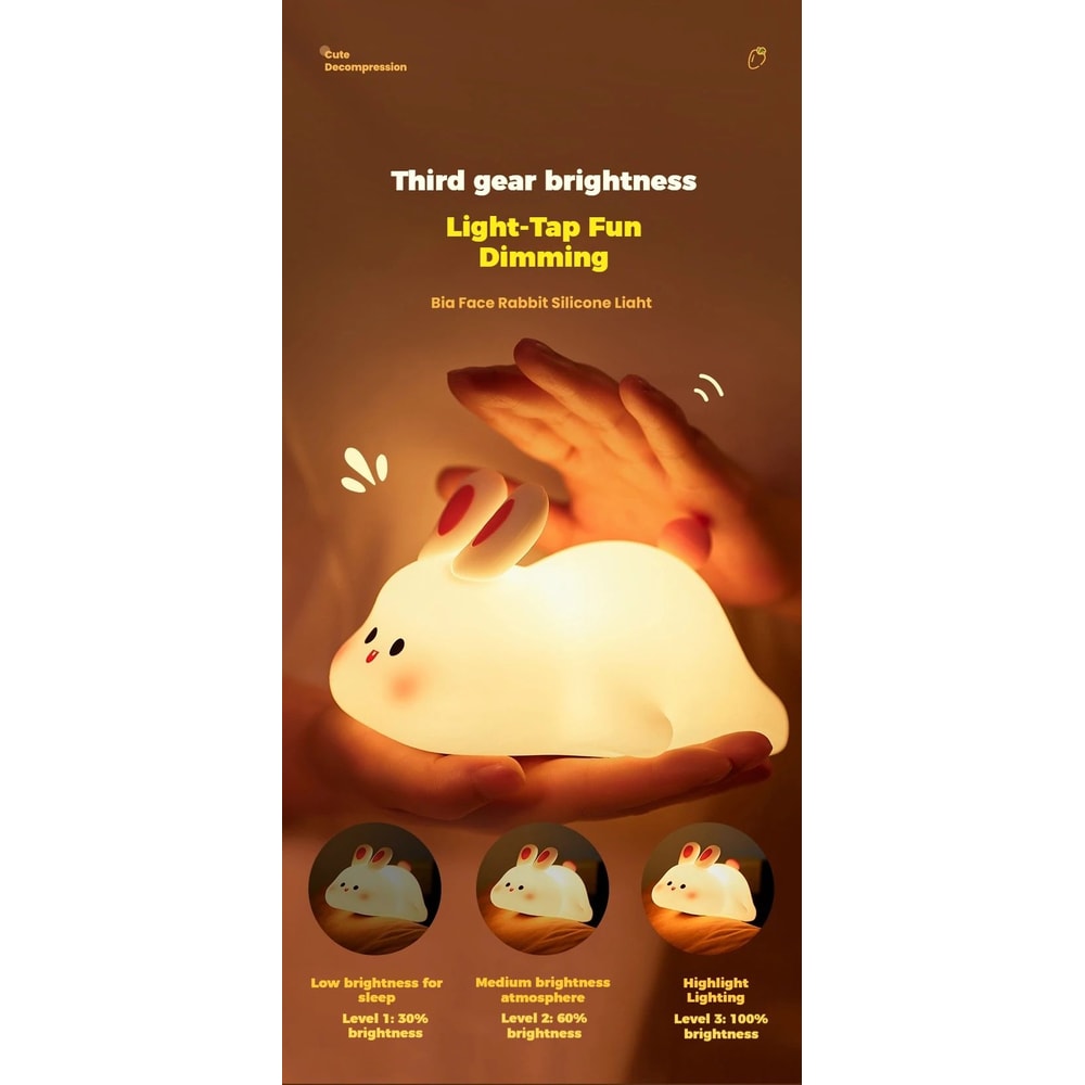 Cute Animal LED Touch Night Light For Kids 8