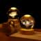 USB Crystal Ball Night Light With Wooden Base 1