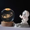 USB Crystal Ball Night Light With Wooden Base 4