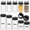 Clear Plastic Spice And Condiment Storage Jars 5