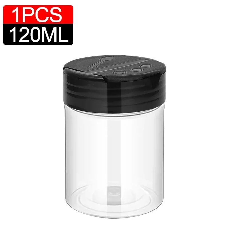 Clear Plastic Spice And Condiment Storage Jars 11
