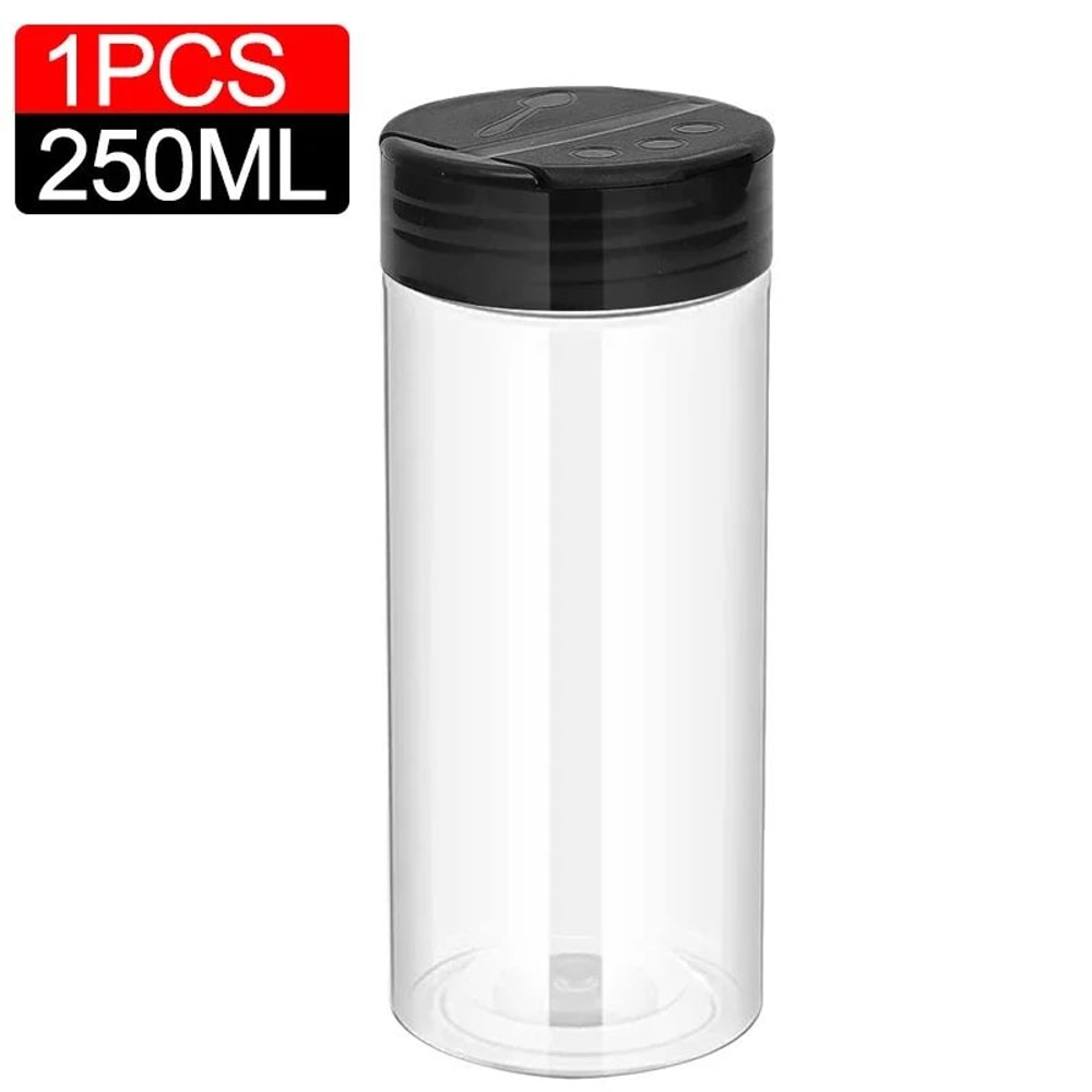 Clear Plastic Spice And Condiment Storage Jars 18