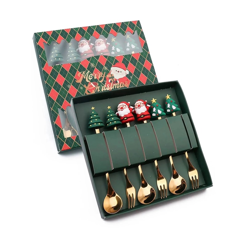 Christmas Themed Stainless Steel Cutlery Set 16