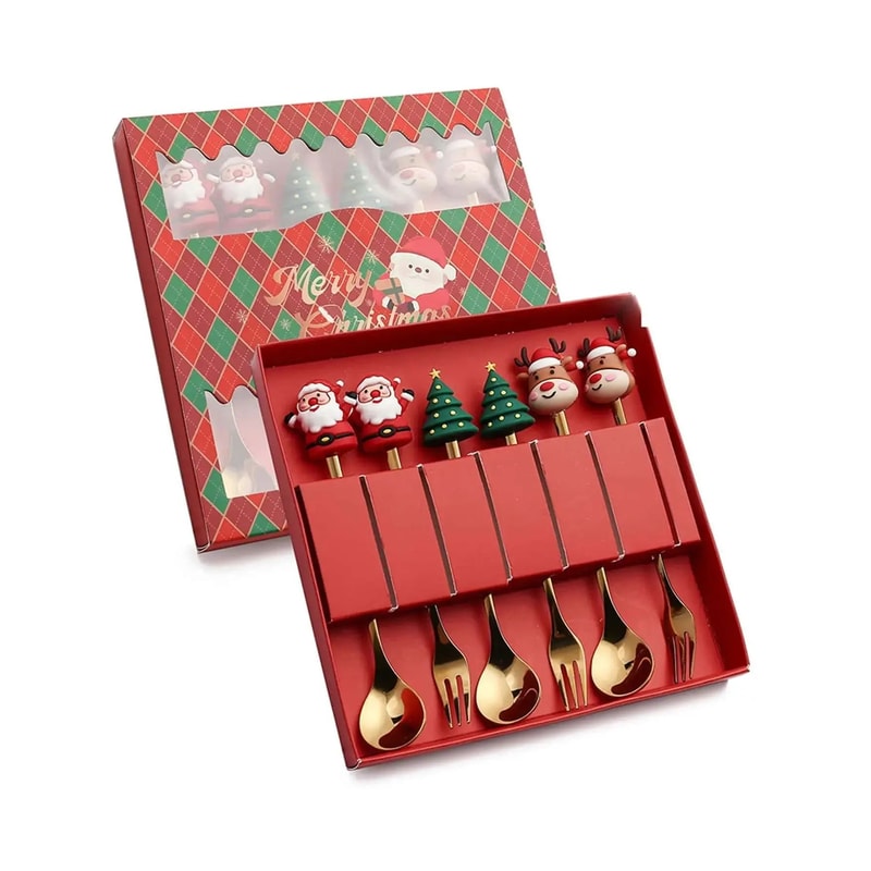 Christmas Themed Stainless Steel Cutlery Set 13