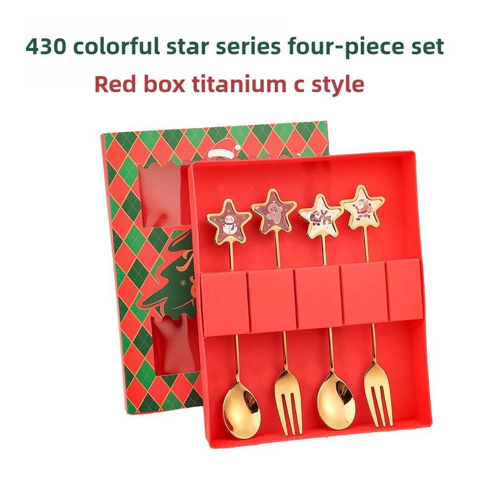 Christmas Themed Stainless Steel Cutlery Set 21