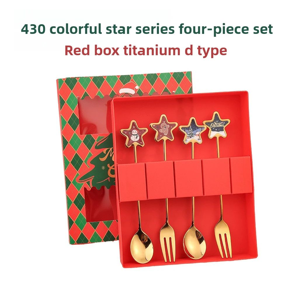 Christmas Themed Stainless Steel Cutlery Set 22
