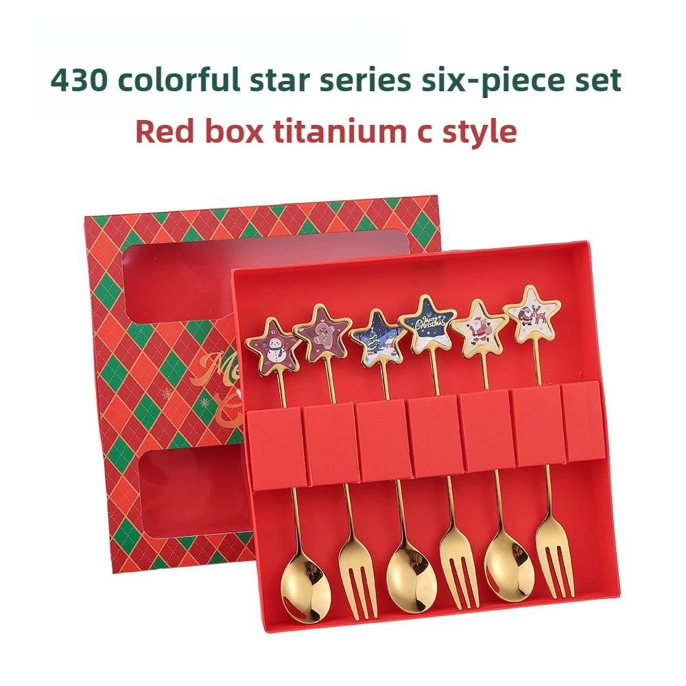 Christmas Themed Stainless Steel Cutlery Set 25