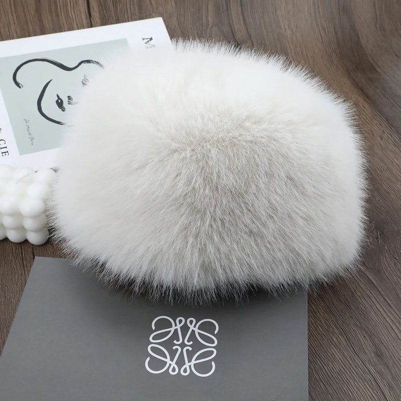 Womens Fluffy Faux Fur Winter Bomber Hat 7