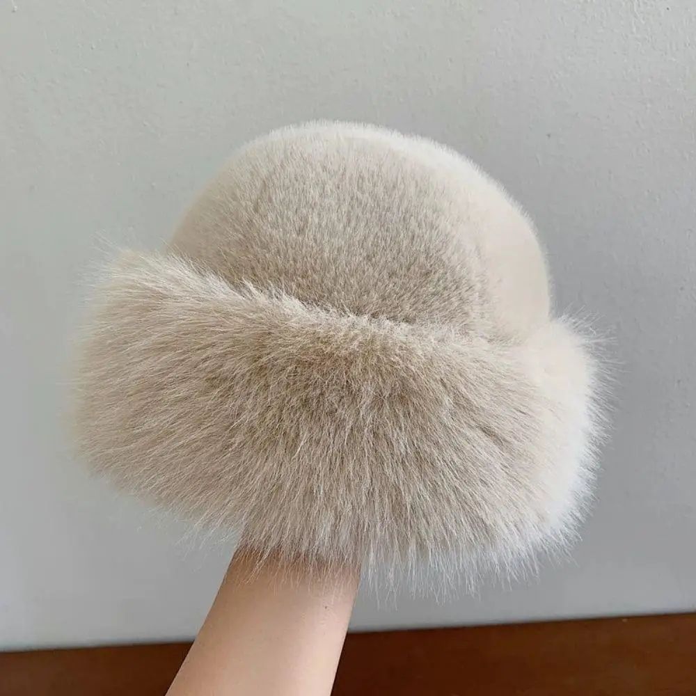 Womens Fluffy Faux Fur Winter Bomber Hat 13