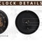 Industrial Moving Gear Wall Clock 16 Inch Battery Operated 8