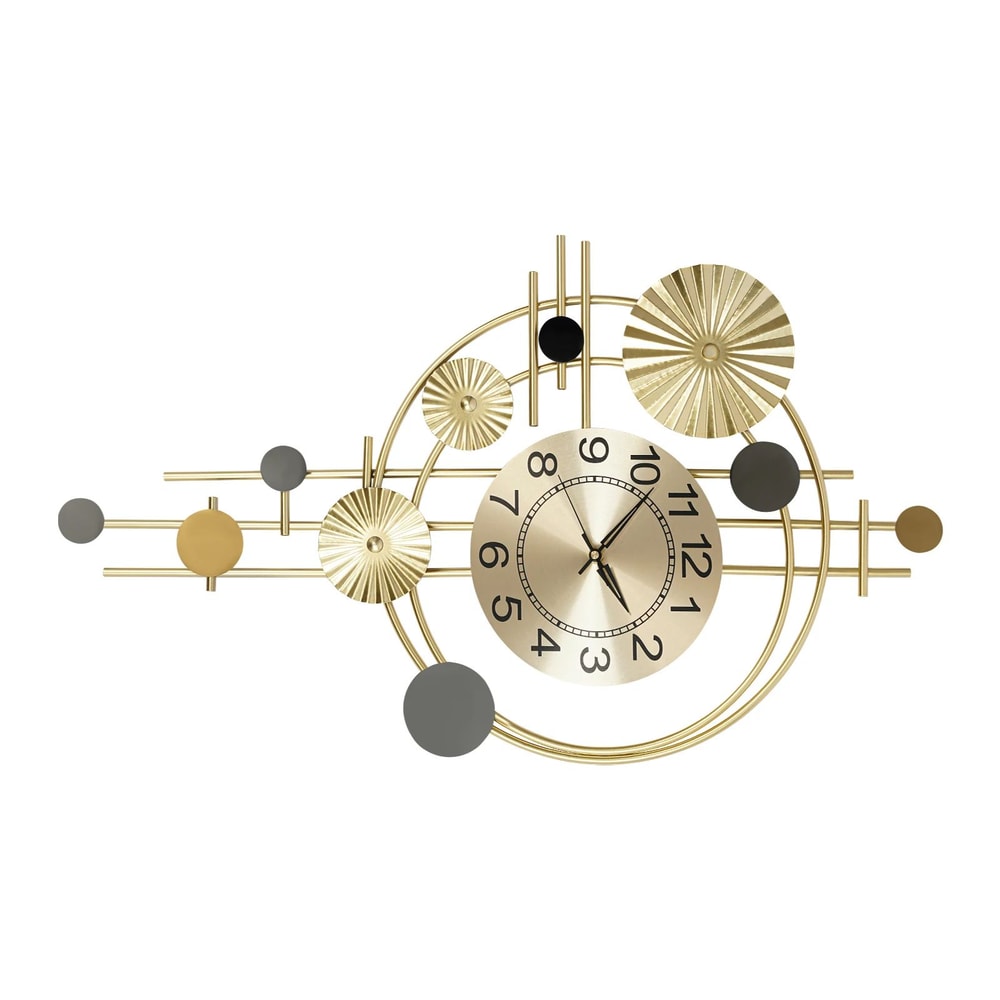 Modern Silent Decorative Iron Wall Clock For Living Room 5