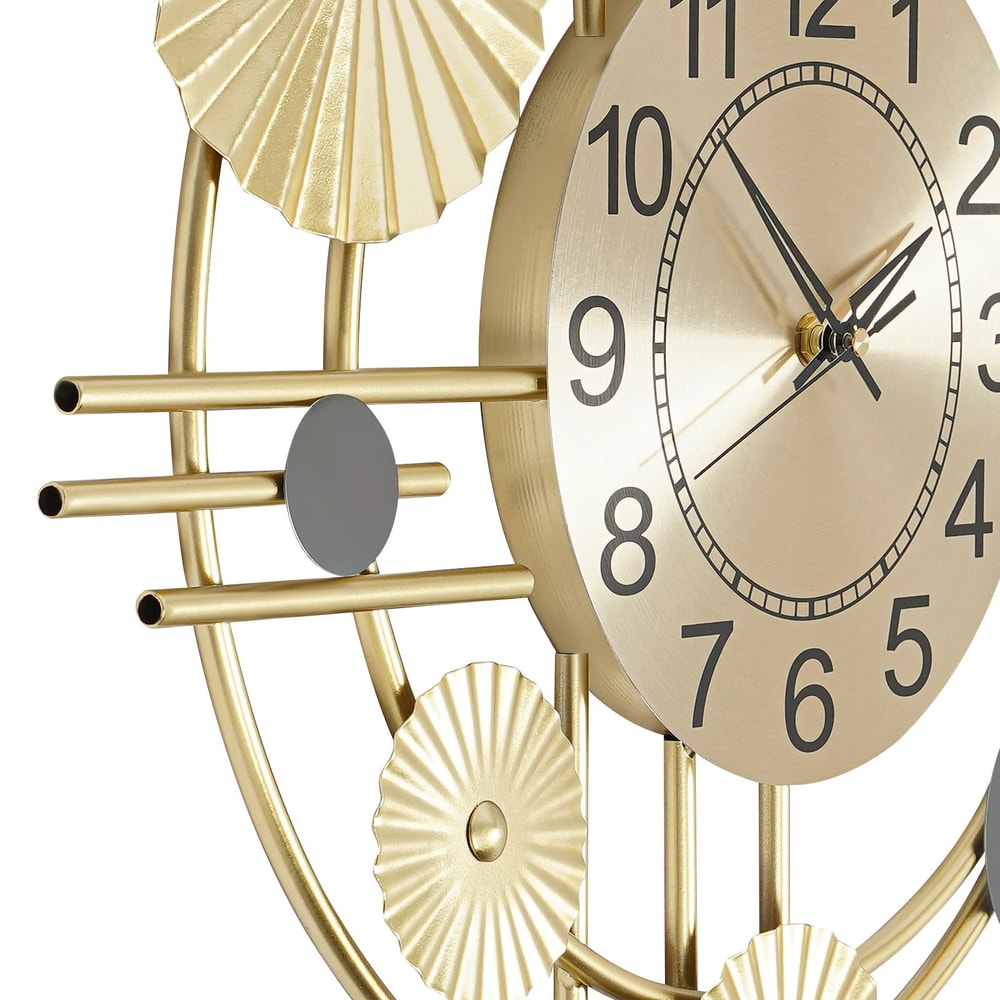 Modern Silent Decorative Iron Wall Clock For Living Room 8