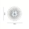 Sun Design Crushed Diamond Crystal Wall Clock 60 Cm 1