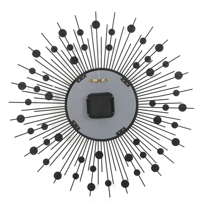 Sun Design Crushed Diamond Crystal Wall Clock 60 Cm 5