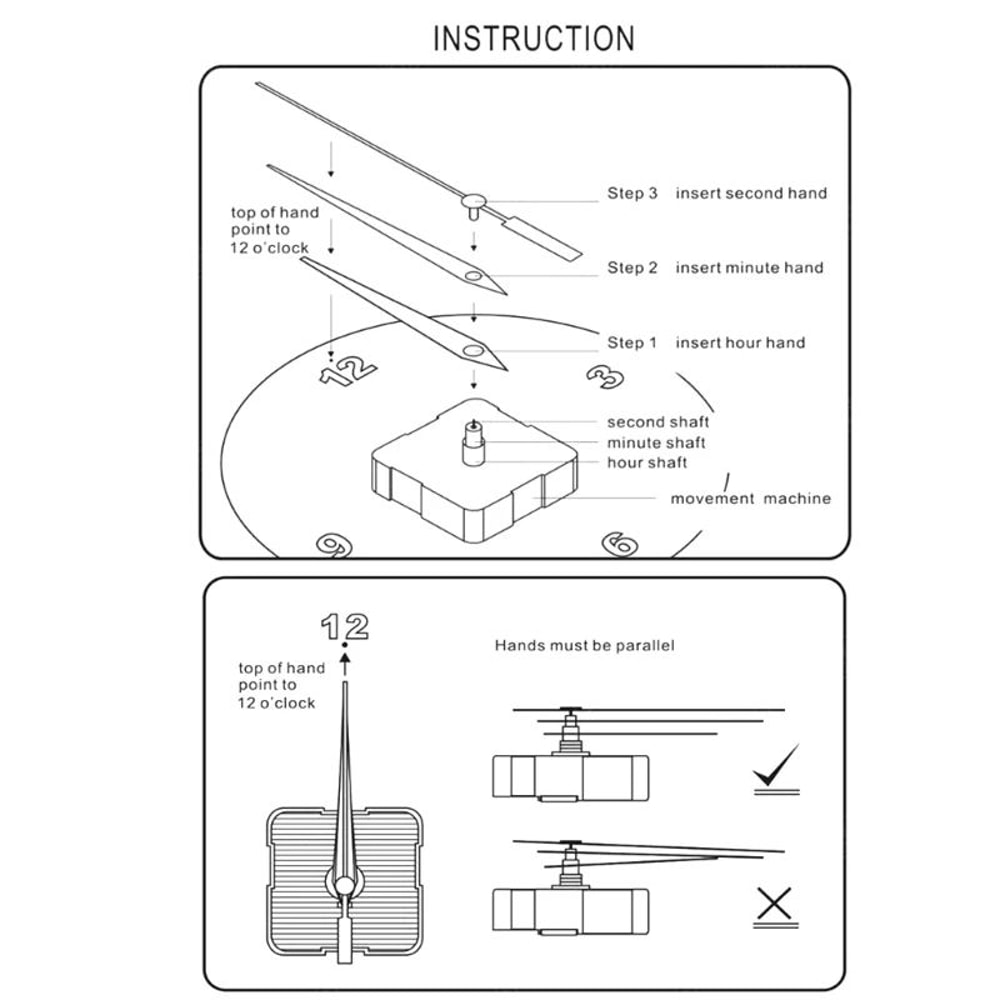 Elegant Counterclockwise Silent Vinyl Wall Clock 12 Inch 5