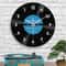Elegant Counterclockwise Silent Vinyl Wall Clock 12 Inch 8