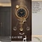 Ambient Light Deer Swinging Wall Clock Metal Design 1