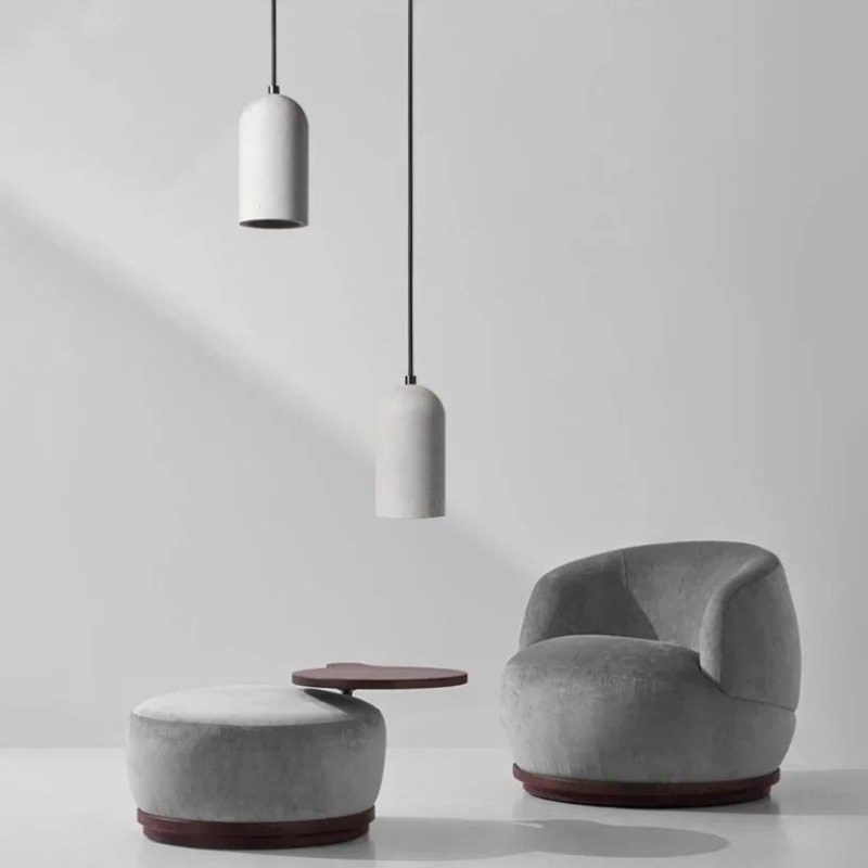 Cement Loft Pendant Light Modern Hanging Lamp 1