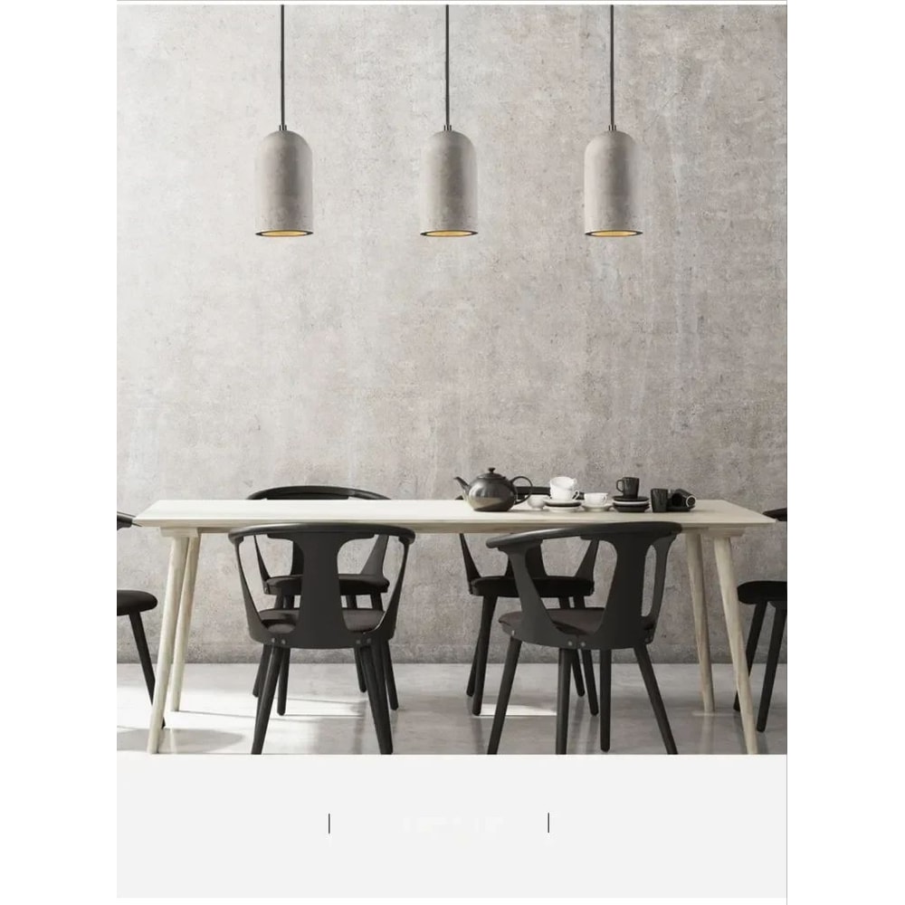 Cement Loft Pendant Light Modern Hanging Lamp 12