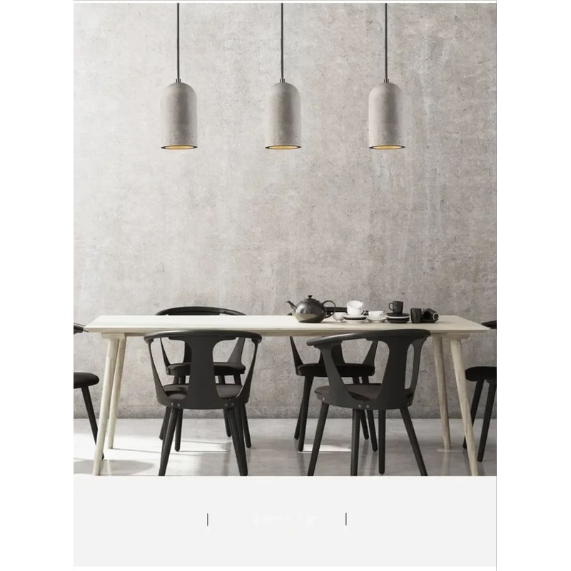 Cement Loft Pendant Light Modern Hanging Lamp 12