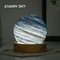 USB Powered 3D Moon Glass Night Lamp With Wooden Stand 9