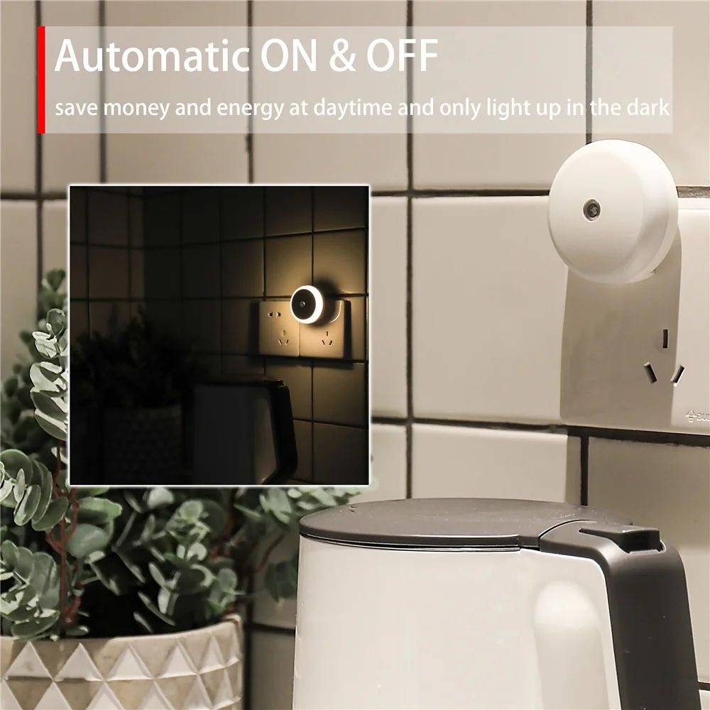 Dusk To Dawn Sensor PlugIn LED Night Light 11