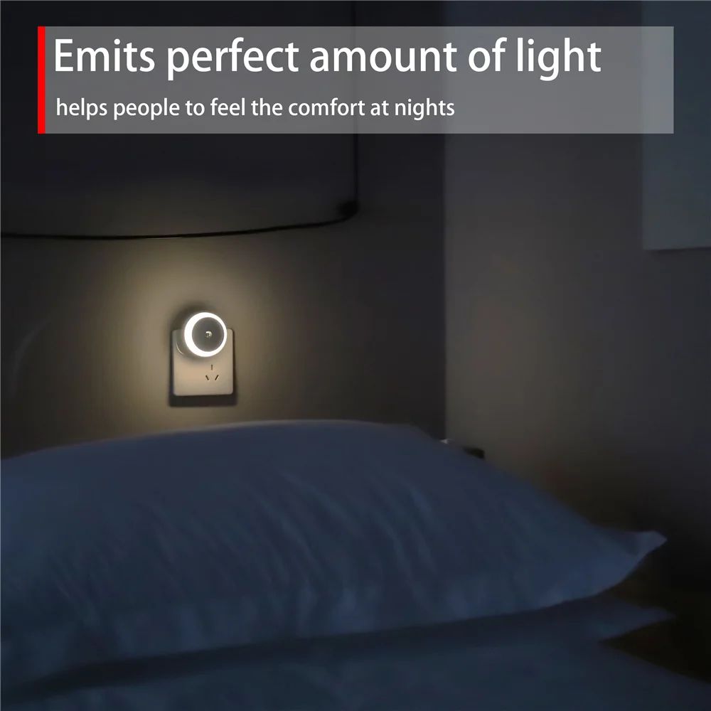 Dusk To Dawn Sensor PlugIn LED Night Light 12