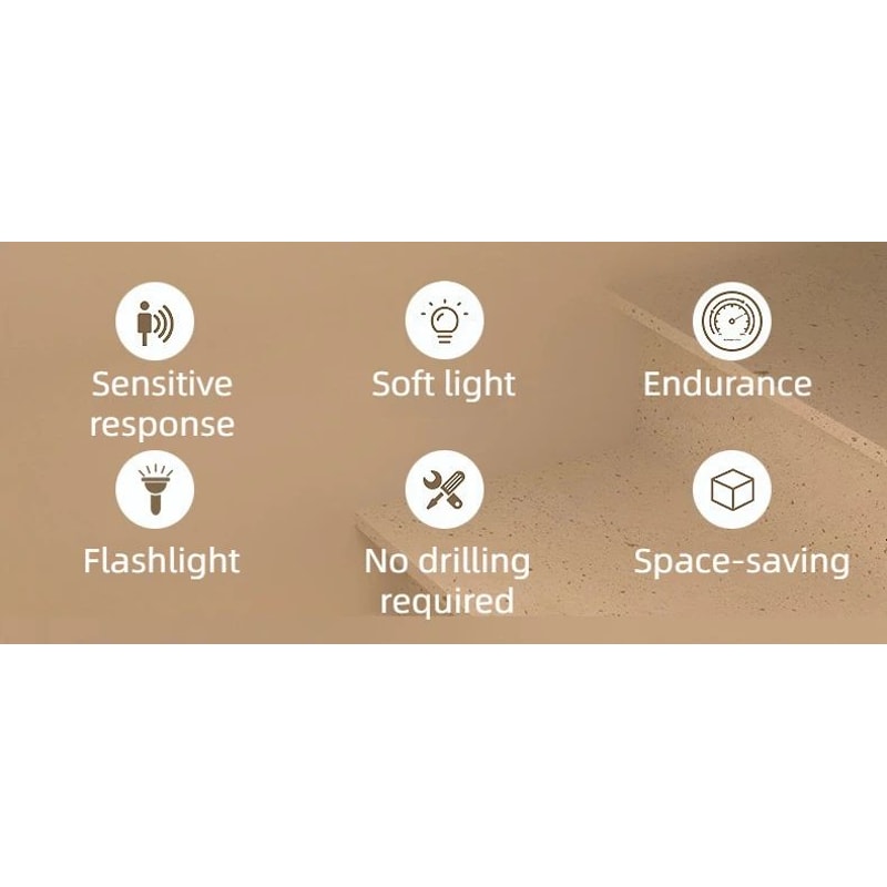 3Mode Motion Sensor LED Night Light With Wireless Charging 6