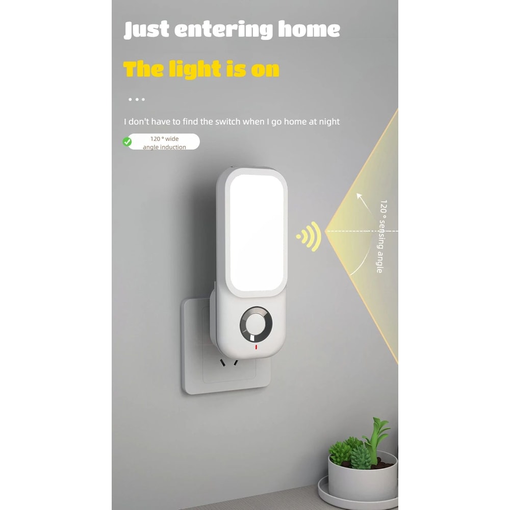 3Mode Motion Sensor LED Night Light With Wireless Charging 8