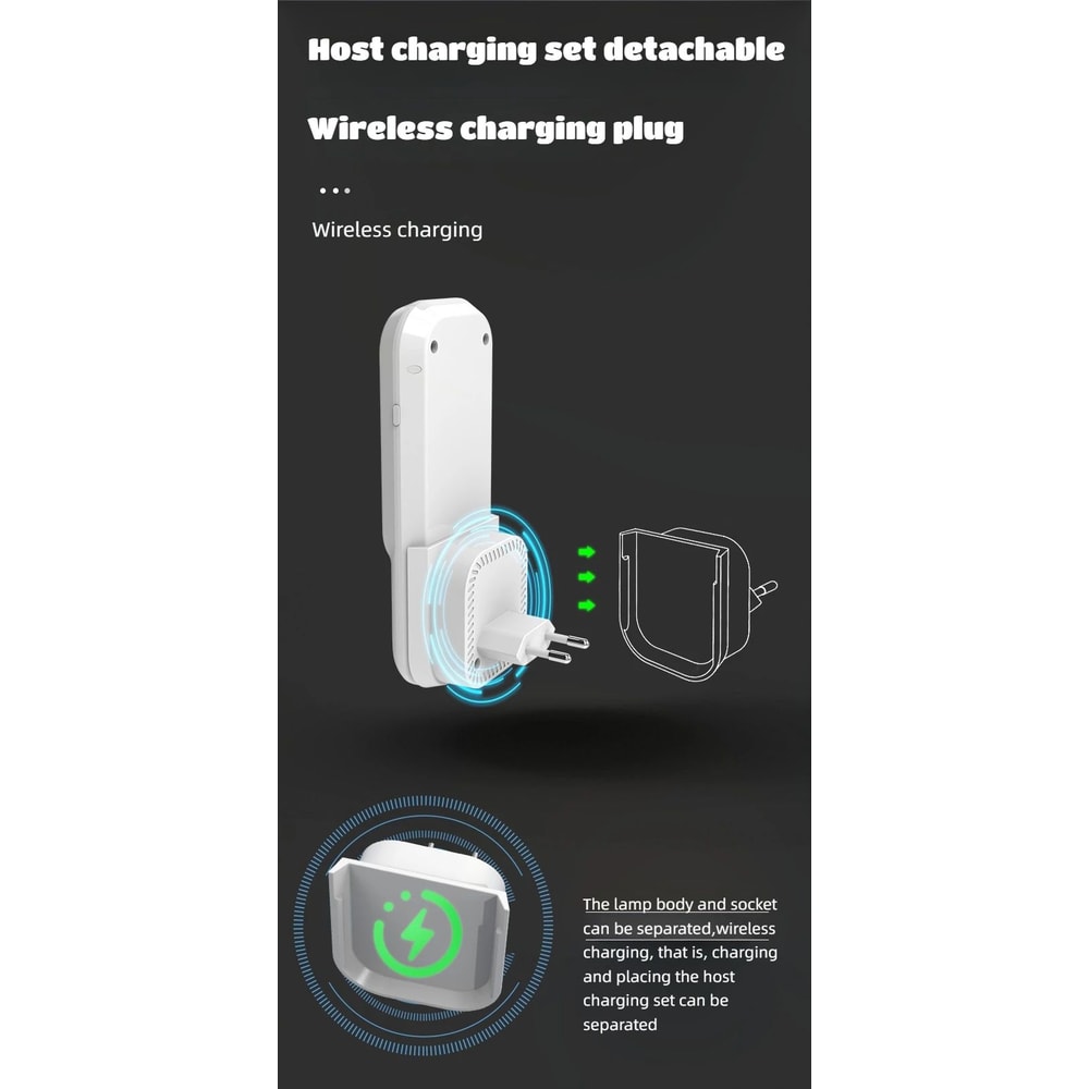 3Mode Motion Sensor LED Night Light With Wireless Charging 9