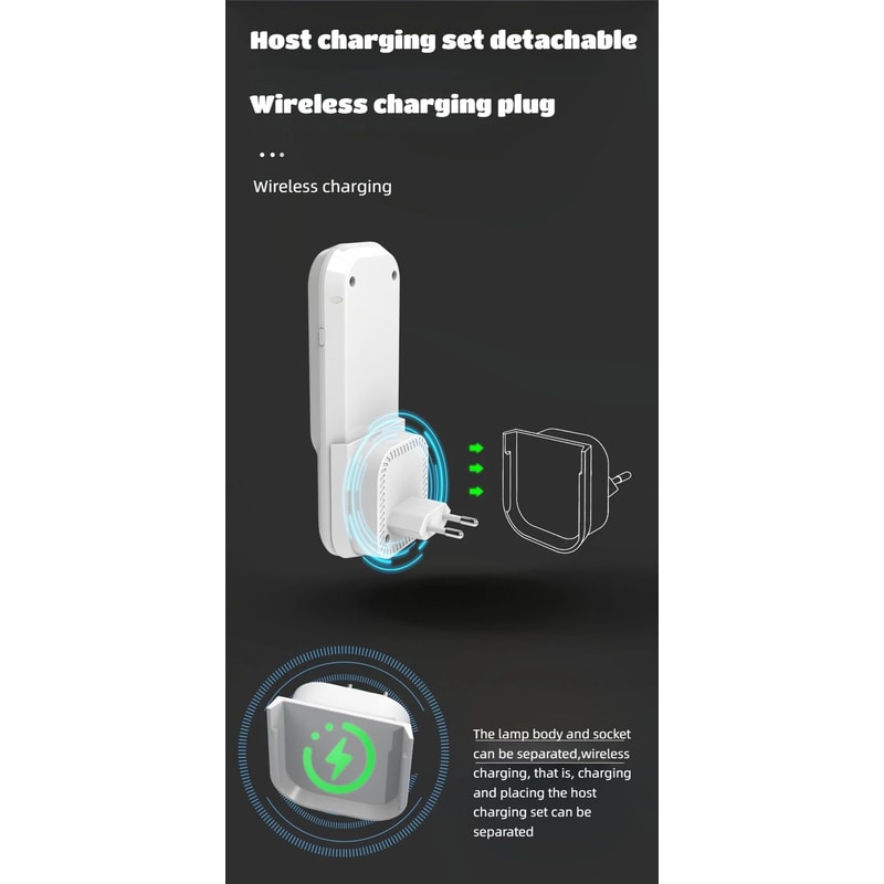 3Mode Motion Sensor LED Night Light With Wireless Charging 9