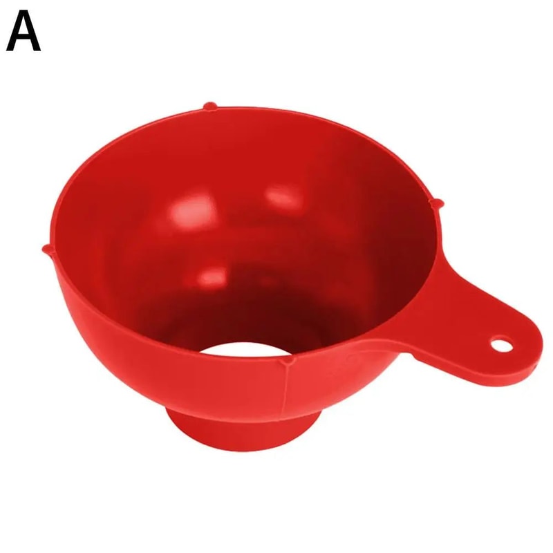 Wide Mouth Plastic Kitchen Funnel With Filter 12