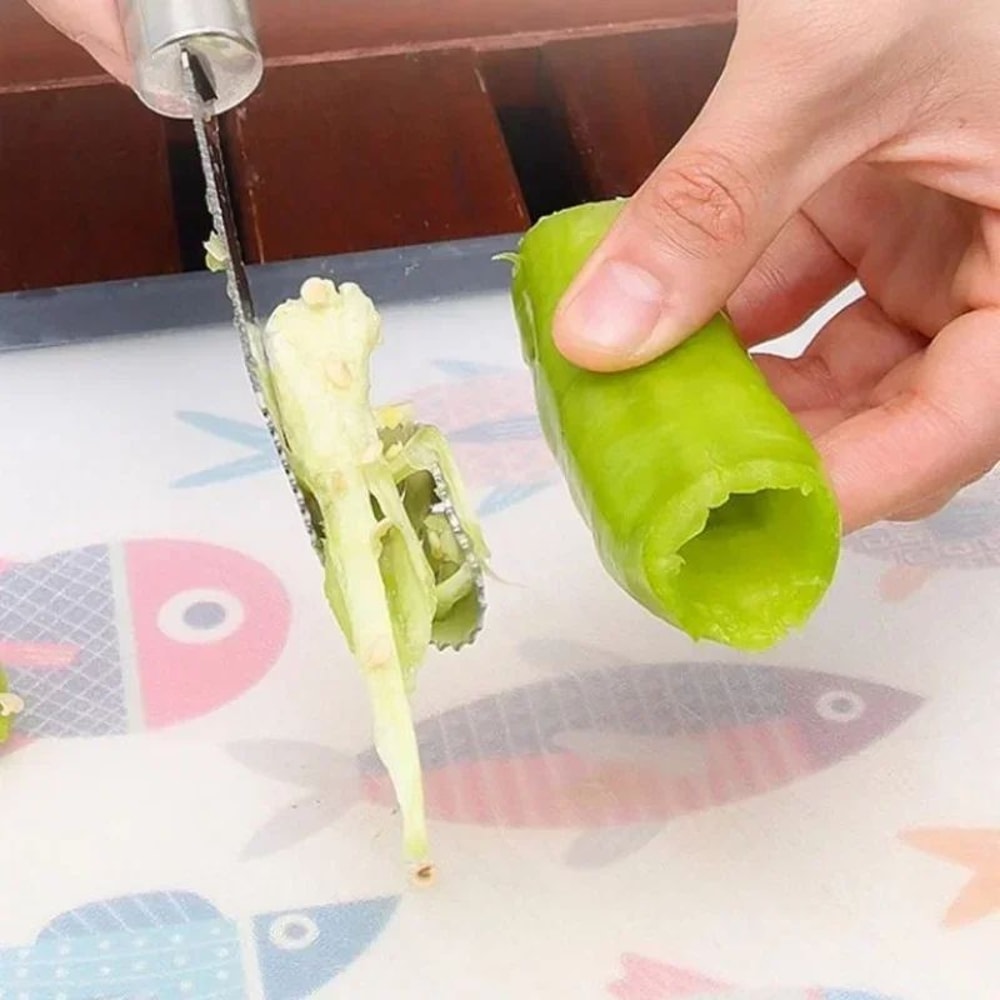 Pepper Corer Deseeder Kitchen Tool 8