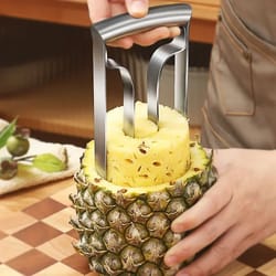 stainless steel pineapple peeler and cutter tool