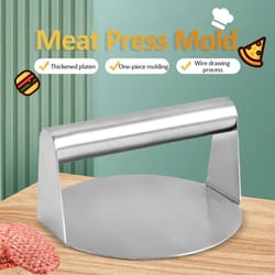 stainless steel burger press and patty maker