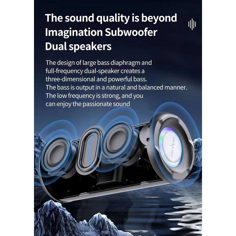 ZEALOT S46 10W Wireless Bluetooth Speaker 8