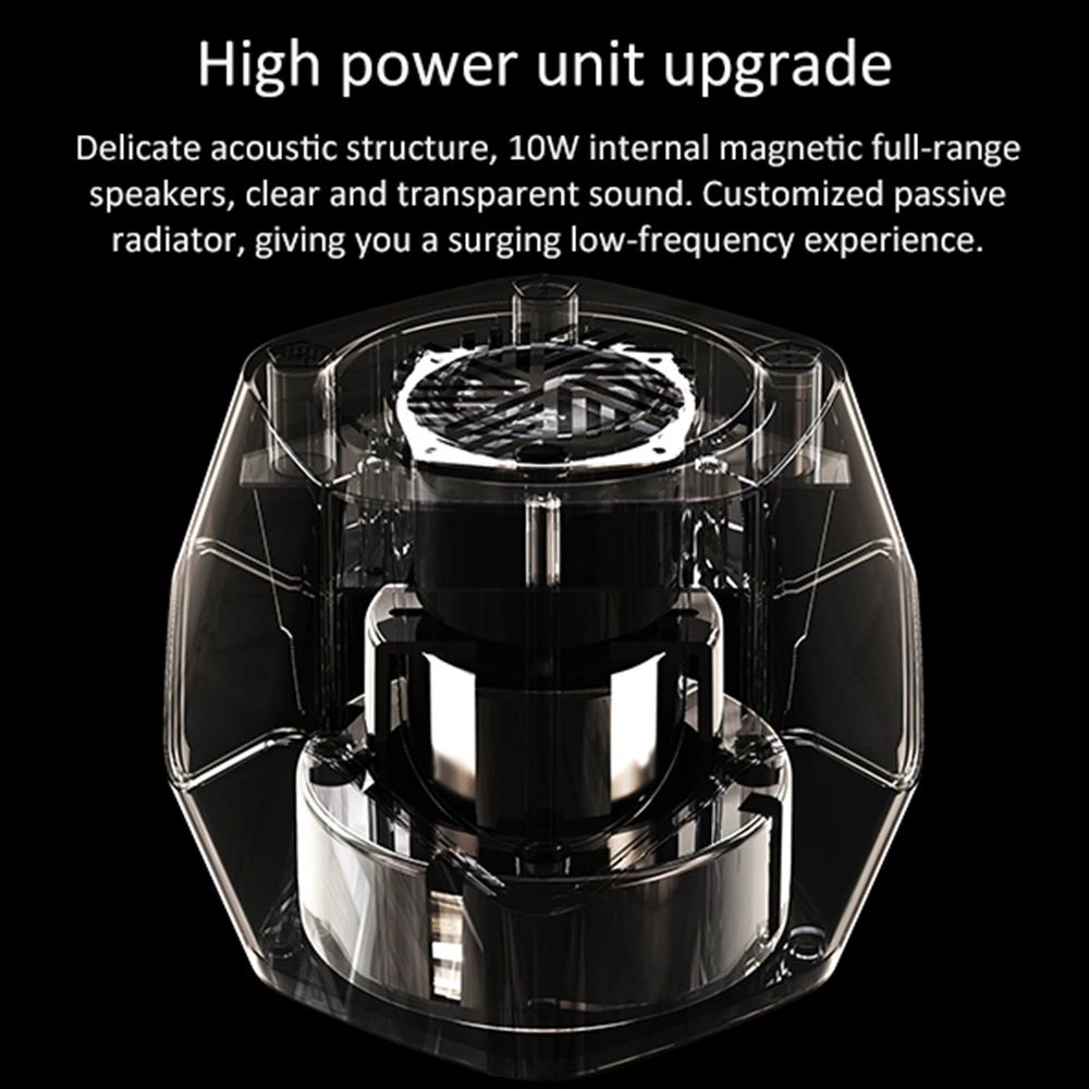 Magnetic Fluid Desktop Bluetooth Speaker Rhythm Lamp 5