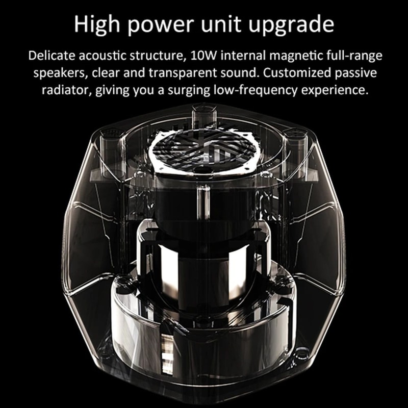 Magnetic Fluid Desktop Bluetooth Speaker Rhythm Lamp 5