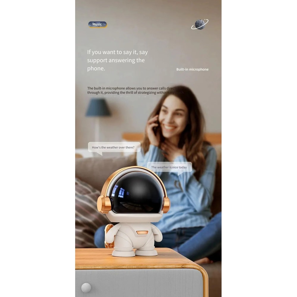Space Robot Bluetooth Mini Subwoofer Speaker 7