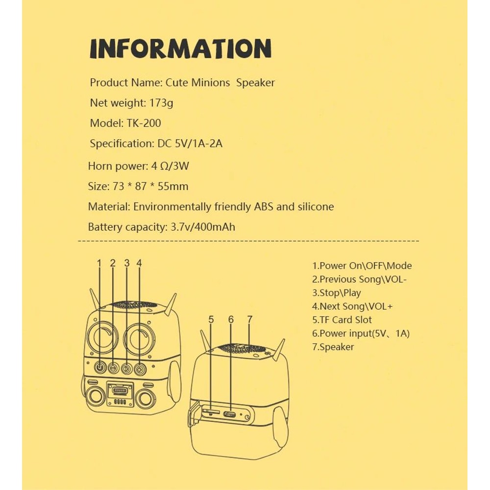 TK200 Mini Waterproof Bluetooth Speaker 16
